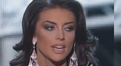 Miss Utah próbuje odpowiedzieć na pytanie...